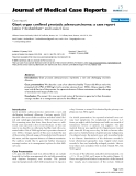 Báo cáo y học: "Giant organ confined prostatic adenocarcinoma: a case report"