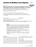 Báo cáo y học: "Role of vasopressin in the treatment of anaphylactic shock in a child undergoing surgery for congenital heart disease: a case report"