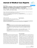 Báo cáo y học: "Cold saline irrigation of the renal pelvis during Radiofrequency Ablation of a central renal neoplasm: a case report"