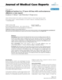 Báo cáo y học: "Childhood autism in a 13 year old boy with oculocutaneous albinism: a case report"