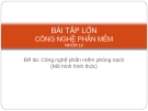 Công nghệ phần mềm phòng sạch