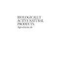 BIOLOGICALLY ACTIVE NATURAL PRODUCTS: AGROCHEMICALS - CHAPTER 1