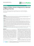 báo cáo khoa học: " Staging of biliary atresia at diagnosis by molecular profiling of the liver"