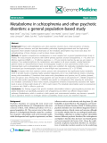 báo cáo khoa học: "Metabolome in schizophrenia and other psychotic disorders: a general population-based study"