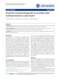 Báo cáo y học: " Acquired craniomeningocele in an infant with craniosynostosis: a case report"