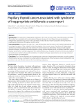 Báo cáo y học: "Papillary thyroid cancer associated with syndrome of inappropriate antidiuresis: a case report"