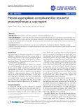 Báo cáo y học: "Pleural aspergillosis complicated by recurrent pneumothorax: a case report"