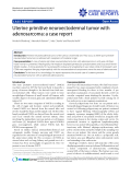 Báo cáo y học: "Uterine primitive neuroectodermal tumor with adenosarcoma: a case report"