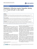 Báo cáo y học: " Palpitations following regular ibuprofen dosing in a 13-year-old girl: a case report"