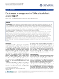 Báo cáo y học: "Endoscopic management of biliary fascioliasis: a case report"