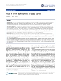 Báo cáo y học: "Pica in iron deficiency: a case series"