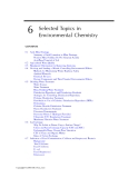Selected Topics in Environmental Chemistry
