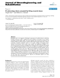 báo cáo khoa học: " A swimming robot actuated by living muscle tissue"