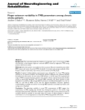 báo cáo khoa học: "Finger extensor variability in TMS parameters among chronic stroke patients"