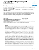 báo cáo khoa học: "A radial basis classifier for the automatic detection of aspiration in children with dysphagia"