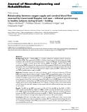 báo cáo khoa học: "Relationship between oxygen supply and cerebral blood flow assessed by transcranial Doppler and near – infrared spectroscopy in healthy subjects during breath – holding"