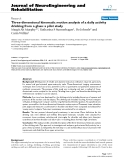 báo cáo khoa học: "Three-dimensional kinematic motion analysis of a daily activity drinking from a glass: a pilot study"