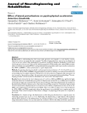 báo cáo khoa học: "Effect of lateral perturbations on psychophysical acceleration detection thresholds"