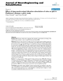 báo cáo khoa học: " Effect of step-synchronized vibration stimulation of soles on gait in Parkinson's disease: a pilot study"