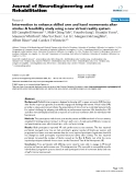 báo cáo khoa học: "Intervention to enhance skilled arm and hand movements after stroke: A feasibility study using a new virtual reality system"