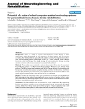 báo cáo khoa học: " Potential of a suite of robot/computer-assisted motivating systems for personalized, home-based, stroke rehabilitation"