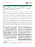 báo cáo khoa học: " Framing international trade and chronic disease"