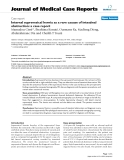 Báo cáo y học: "Internal supravesical hernia as a rare cauase of intestinal obstruction: a case report"