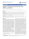 Báo cáo y học: "  Hodgkin’s lymphoma presenting with heart failure: a case report"