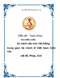 Đề tài: So sánh cấu trúc hệ thống trung gian tài chính ở Việt Nam hiện nay với Mỹ, Pháp, Anh