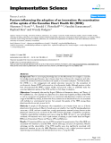 báo cáo khoa học: " Factors influencing the adoption of an innovation: An examination of the uptake of the Canadian Heart Health Kit (HHK)"