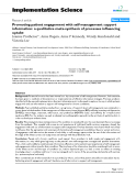 báo cáo khoa học: " Promoting patient engagement with self-management support information: a qualitative meta-synthesis of processes influencing uptake"