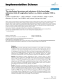 báo cáo khoa học: "  The intellectual structure and substance of the knowledge utilization field: A longitudinal author co-citation analysis, 1945 to 2004"