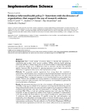 báo cáo khoa học: "  Evidence-informed health policy 3 – Interviews with the directors of organizations that support the use of research evidence"