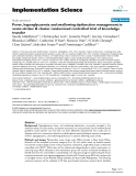 báo cáo khoa học: "  Fever, hyperglycaemia and swallowing dysfunction management in acute stroke: A cluster randomised controlled trial of knowledge transfer"