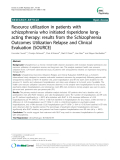 Báo cáo y học: "  Resource utilization in patients with schizophrenia who initiated risperidone longacting therapy: results from the Schizophrenia Outcomes Utilization Relapse and Clinical Evaluation (SOURCE)"