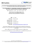 Báo cáo y học: " The working alliance in a randomized controlled trial comparing online with face-to-face cognitive-behavioral therapy for depression"