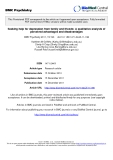 Báo cáo y học: " Seeking help for depression from family and friends: A qualitative analysis of perceived advantages and disadvantages"