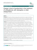 Báo cáo y học: " Change in level of productivity in the treatment of schizophrenia with olanzapine or other antipsychotics"