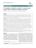 Báo cáo y học: " A Canadian naturalistic study of a communitybased cohort treated for bipolar disorder"