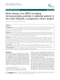 Báo cáo y học: " Borna disease virus (BDV) circulating immunocomplex positivity in addicted patients in the Czech Republic: a prospective cohort analysis"