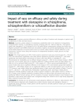 Báo cáo y học: "  Impact of race on efficacy and safety during treatment with olanzapine in schizophrenia, schizophreniform or schizoaffective disorde"