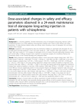 Báo cáo y học: "Dose-associated changes in safety and efficacy parameters observed in a 24-week maintenance trial of olanzapine long-acting injection in patients with schizophrenia"