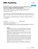 Báo cáo y học: "Proteome analysis of schizophrenia patients Wernicke's area reveals an energy metabolism dysregulation"