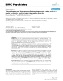 Báo cáo y học: "The self-reported Montgomery-Åsberg depression rating scale is a useful evaluative tool in major depressive disorder"