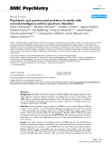 Báo cáo y học: " Psychiatric and psychosocial problems in adults with normal-intelligence autism spectrum disorders"