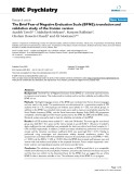 Báo cáo y học: " The Brief Fear of Negative Evaluation Scale (BFNE): translation and validation study of the Iranian version"