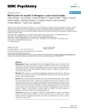 Báo cáo y học: " Risk factors for suicide in Hungary: a case-control study"