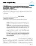 Báo cáo y học: "  The development of a knowledge test of depression and its treatment for patients suffering from non-psychotic depression: a psychometric assessment"