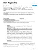 Báo cáo y học: " Factors associated with dropout from treatment for eating disorders: a comprehensive literature review"