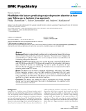 Báo cáo y học: " Modifiable risk factors predicting major depressive disorder at four year follow-up: a decision tree approach"